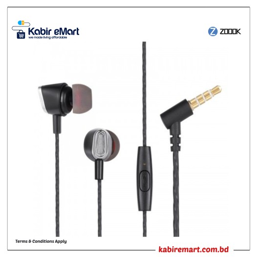 ZOOOK Gama Universal HD Earphone with Mic