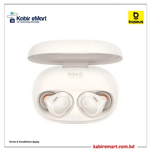 Baseus Bowie WM03 True Wireless Earbuds Creamy White