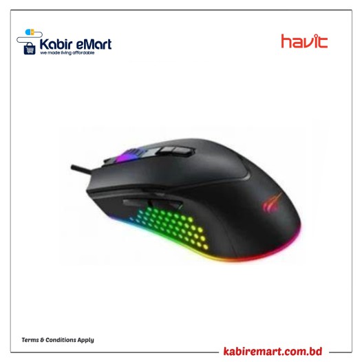 Havit MS812 RGB Backlit Programmable Gaming Mouse