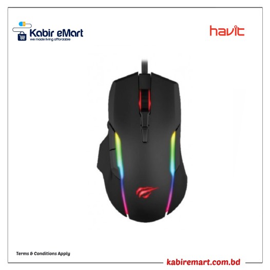 Havit HV-MS1012A RGB Backlit Programmable Gaming Mouse