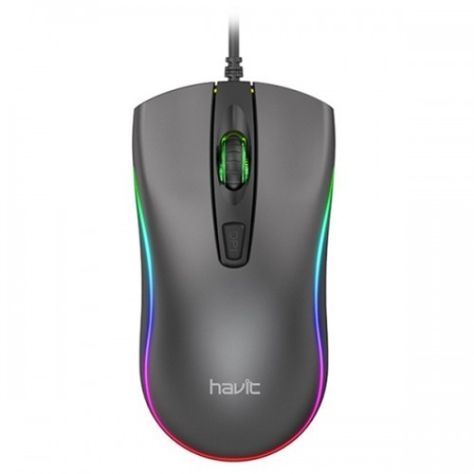 Havit MS72 Cool RGB LED USB Gaming Mouse Black