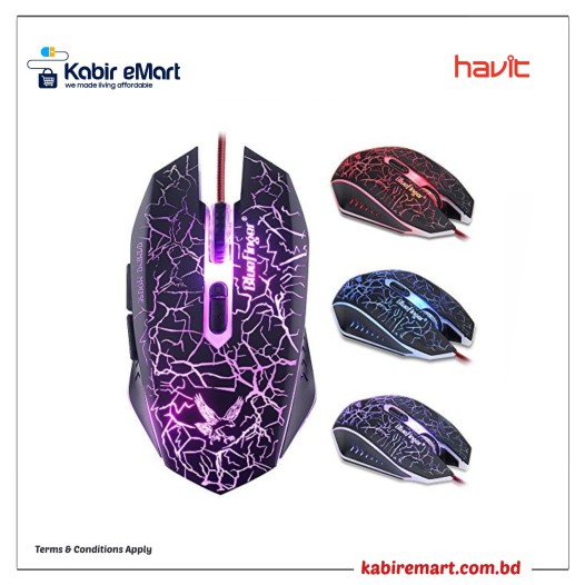 Havit MS691 Ergonomic RGB Gaming Mouse