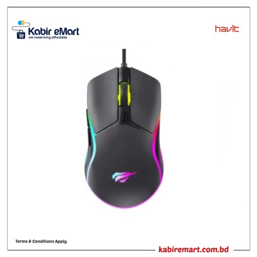 Havit MS1029 RGB Wired Gaming Mouse