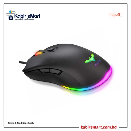 Havit MS732 RGB Backlit Programmable Gaming Mouse