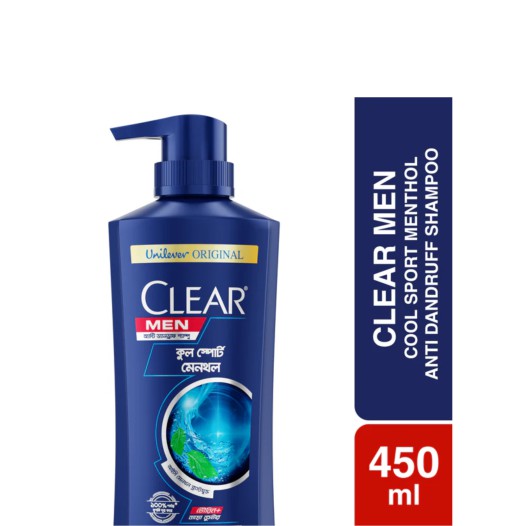 Clear Men Shampoo Cool Sport Menthol Anti Dandruff 450ml