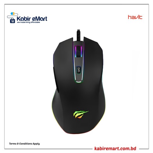 Havit MS837 RGB Backlit Programmable Gaming Mouse