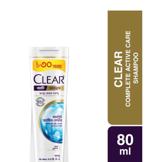 Clear Shampoo Complete Active Care 80ml