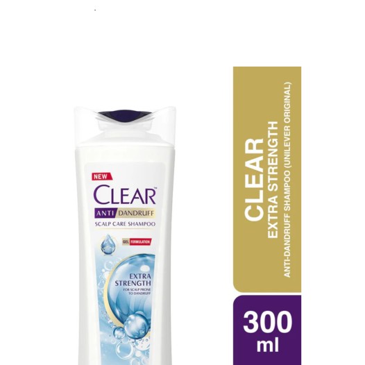 Clear Extra Strength Anti-Dandruff Shampoo 300ml (Unilever Original)