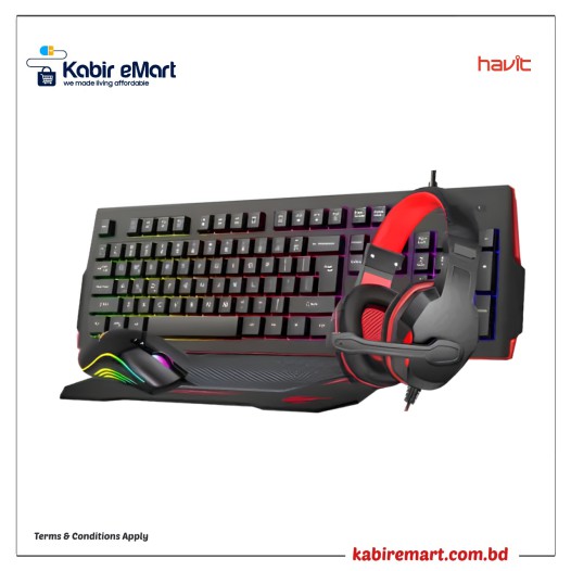 Havit KB868CM 4 in 1 Gamenote Wired Gaming Combo