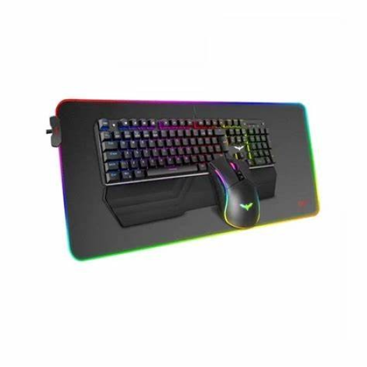 Havit KB511L RGB Wired Mechanical Gaming Keyboard, Mouse & Mouse Pad 3-in-1 Combo