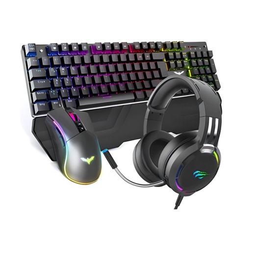 Havit KB380L Mechanical Keyboard, Mouse & RGB Headset Combo