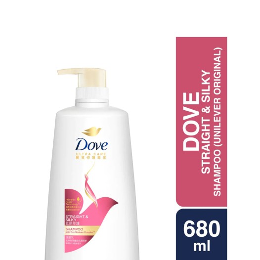 Dove Straight & Silky Shampoo 680ml