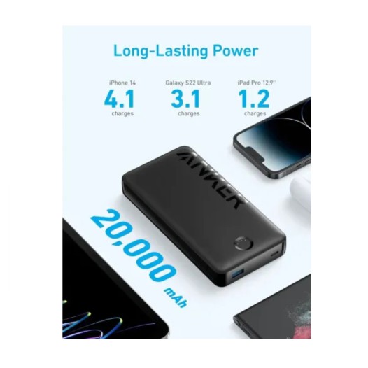 Anker 325 PowerCore 20K Pro 20000mAh 15W Power Bank (A1286H11)