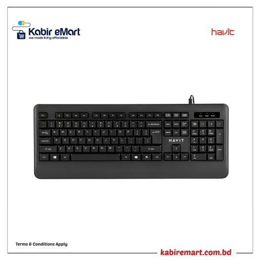 HAVIT KB253 USB Wired Keyboard