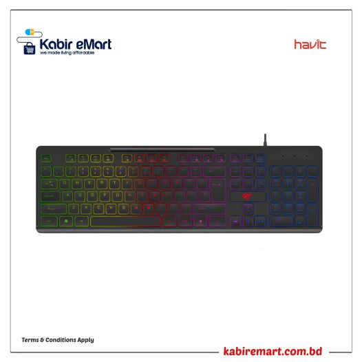 Havit HV-KB275L USB Gaming Keyboard with Bangla