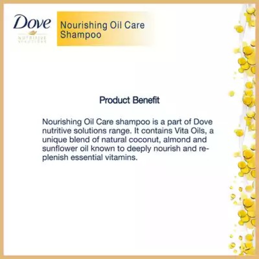 Dove Shampoo Nourishing Oil Care 330 ml