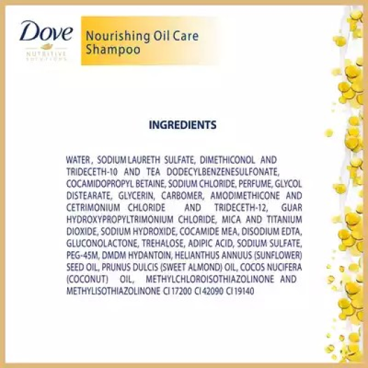 Dove Shampoo Nourishing Oil Care 330 ml