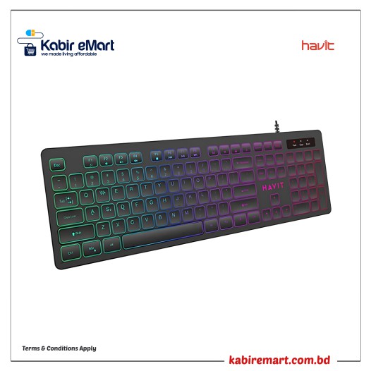 HAVIT KB660L USB Multi-function Backlit Keyboard