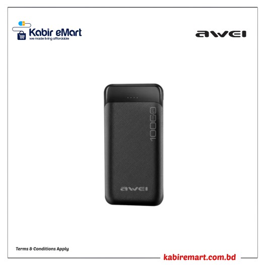 Awei P37K 10000mAh Fast Charging Power Bank