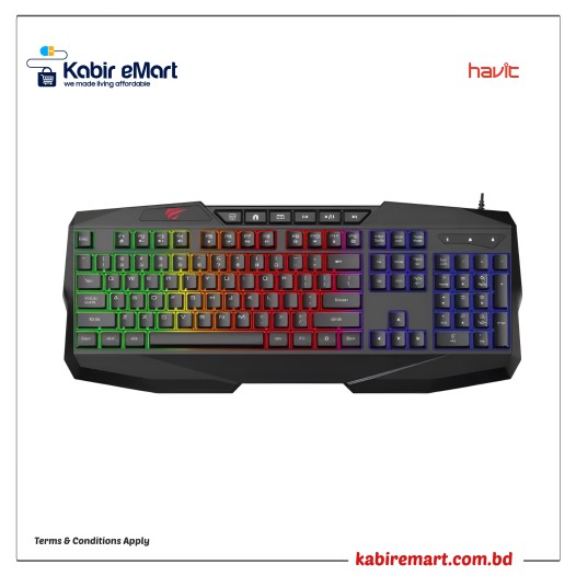 Havit KB878L Gamenote USB Multi-Function Backlit Keyboard