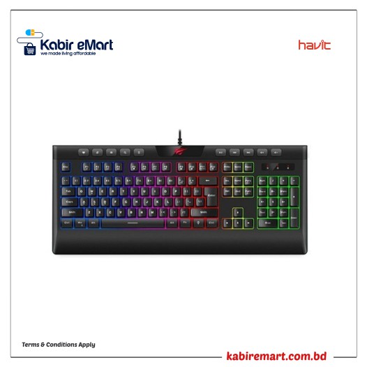 Havit KB487L Multi-Function USB Backlit Gaming Keyboard