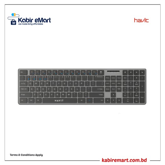 Havit KB235WB Wireless & Bluetooth Dual-Mode Keyboard