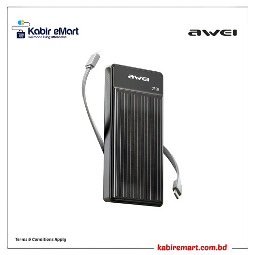 Awei P88K 10000mAh 22.5W Mini Fast Charging Power Bank