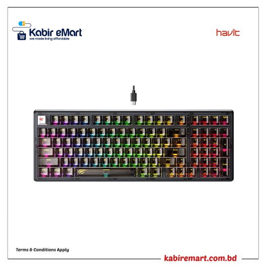 Havit KB875L RGB Backlit Mechanical Gaming Keyboard