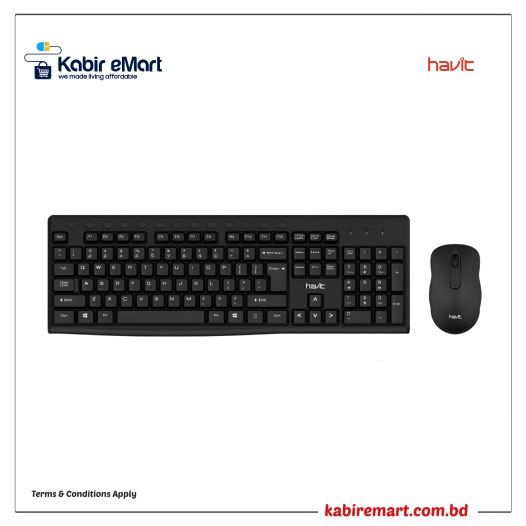 HAVIT KB257GCM Wireless Keyboard & Mouse Combo