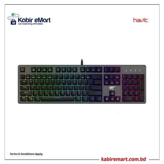 Havit KB492L Backlit Mechanical RGB Gaming Keyboard