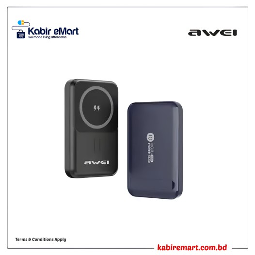 Awei P139K 10000mAh 15W Magnetic Wireless Power Bank