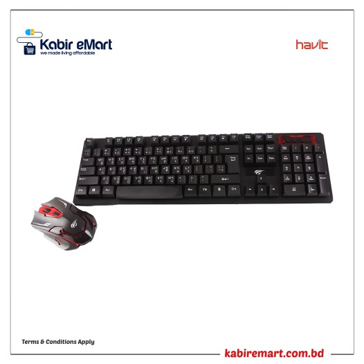 Havit KB-585GCM Wireless Gaming Keyboard and Mouse Combo