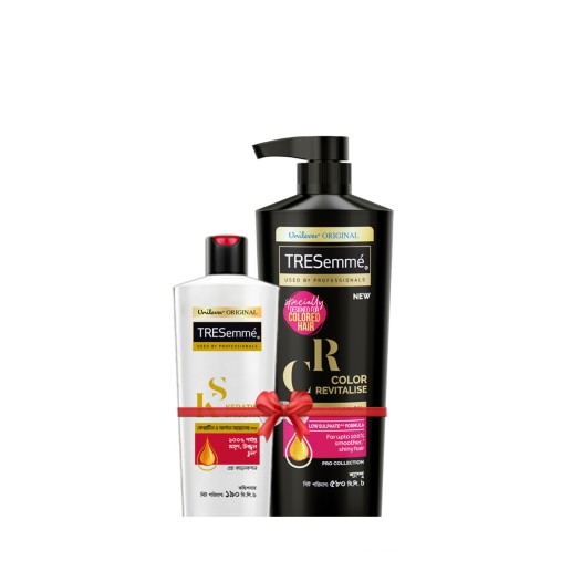 TRESemme Color Revitalize Shampoo - 580ml Get TRESemme Keratin Smooth Conditioner - 190ml Free