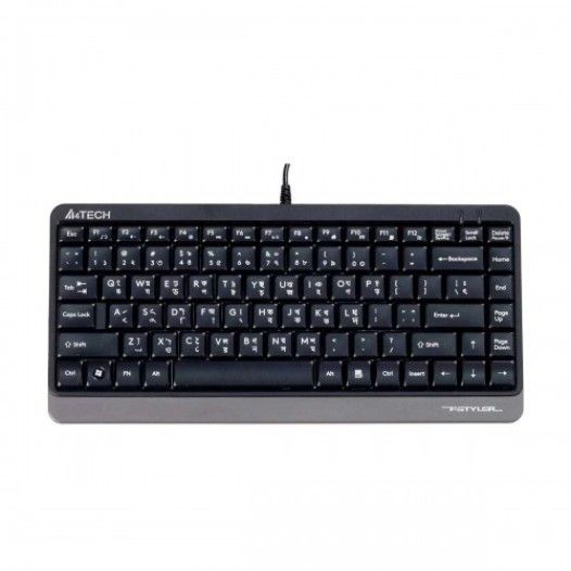 A4TECH FK11 USB Mini Keyboard With Bangla Black