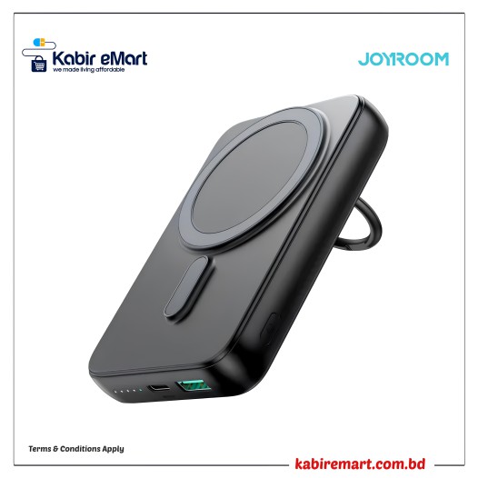 Joyroom JR-W050 20W 10000mah Magnetic Wireless Power Bank with Ring Holder