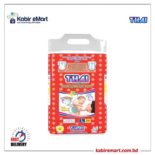 Thai Pant Diaper L (9-16Kg) 34pcs