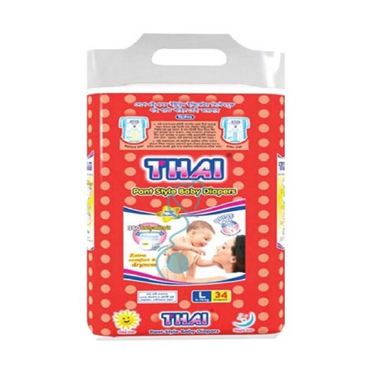 Thai Pant Diaper L (9-16Kg) 34pcs