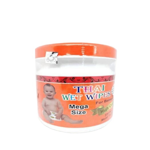 Thai Wet Wipes 230pcs in Tube (Orange Colour)