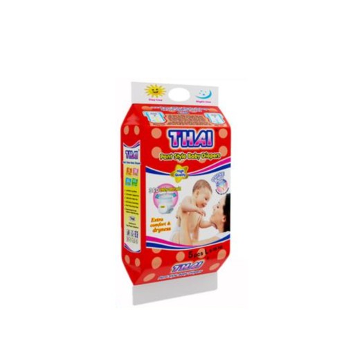 Thai Pant System Baby Diapers -L Size (9-16kg) 5pcs