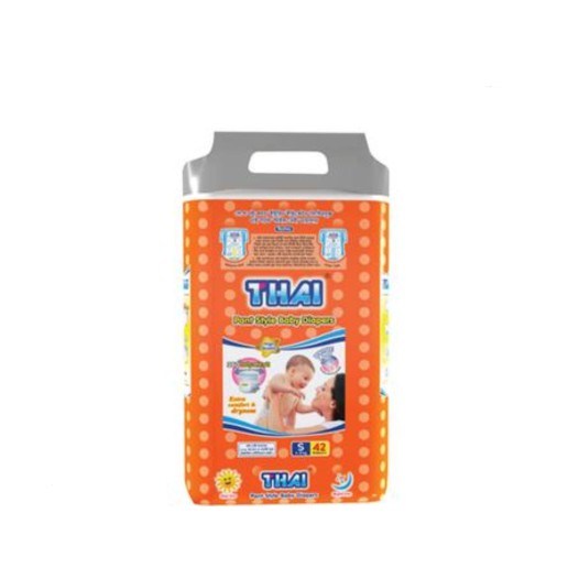 Thai Pant System Baby Diapers -S  (4-8kg)  42pcs