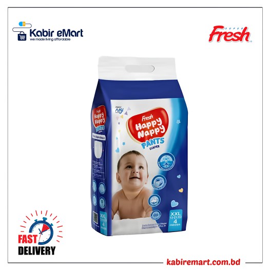 Fresh Happy Nappy Pant Diaper XXL (12-25 kg) 4 pcs