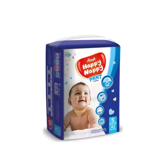 Fresh Happy Nappy Pant Diaper S (4-8 kg) 42 pcs