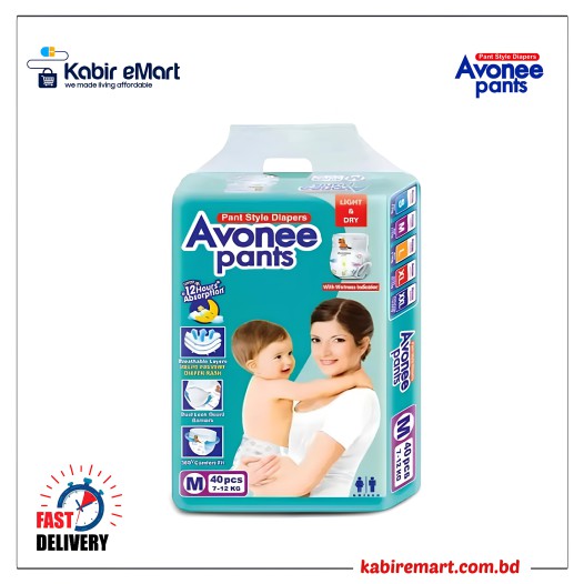 Avonee Midi 3 Baby Diaper Pant M( 7-12 kg) 40 pcs