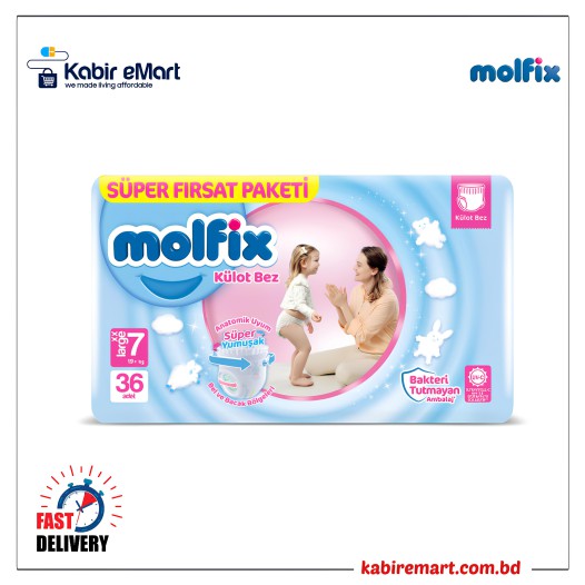 Molfix 7 Baby Diaper Pant ( 19+ kg )36 Pcs