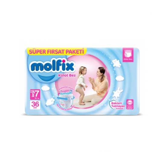 Molfix 7 Baby Diaper Pant ( 19+ kg )36 Pcs