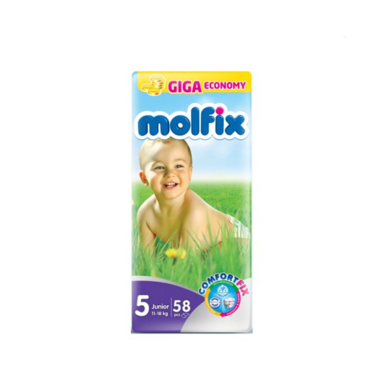 Molfix Giant Junior Belt (11-18 Kg) 58 Pcs