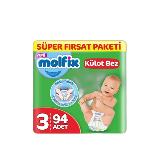 Molfix Jumbo Pants Midi (6-11 Kg) 94 Pcs