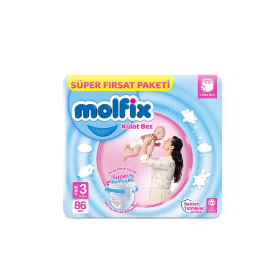 Molfix Diaper Pant Super 3 Midi (6-11 kg) 86 pcs