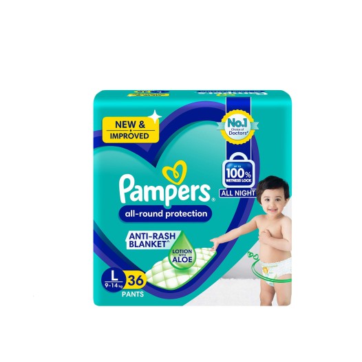 Pampers All round Protection Pants Large (9-14 kg) 36 pcs