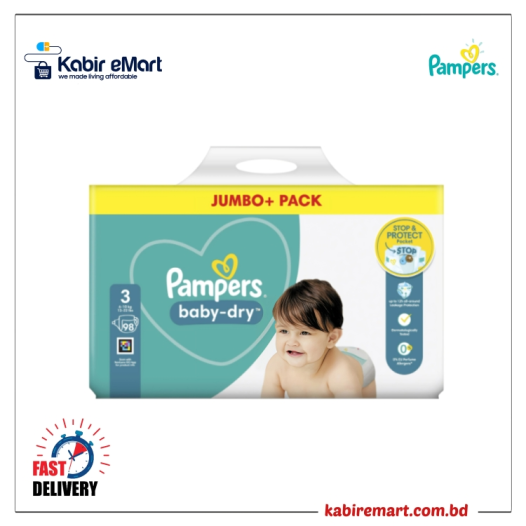 Pampers Baby Dry Size 3 belt (6-10 kg)98 pcs